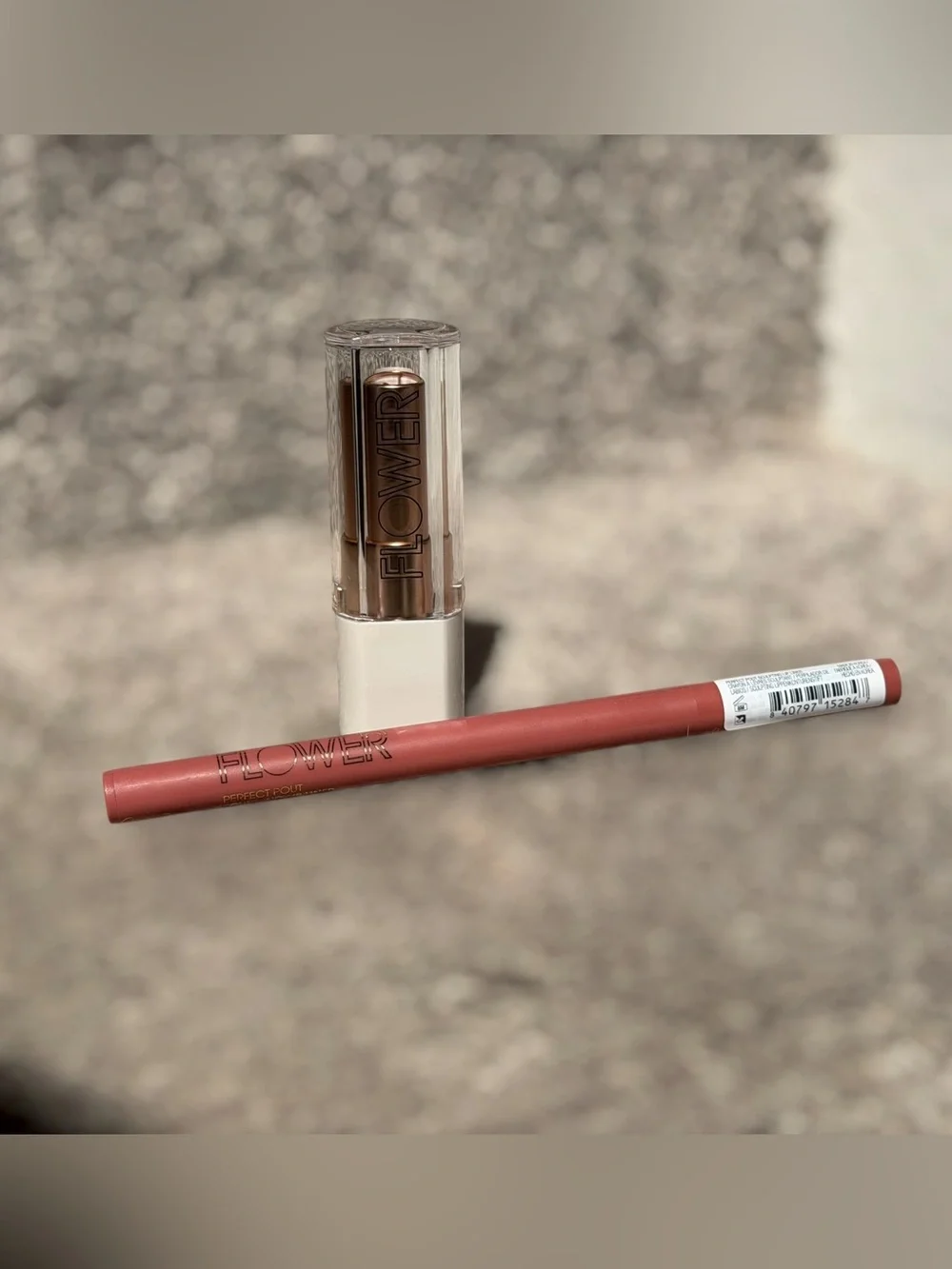 NEW Discontinued FLOWER Beauty Pink Dusk Lipstick & Blush Lip Liner Duo NIP